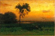 George Inness Sunrise oil on canvas